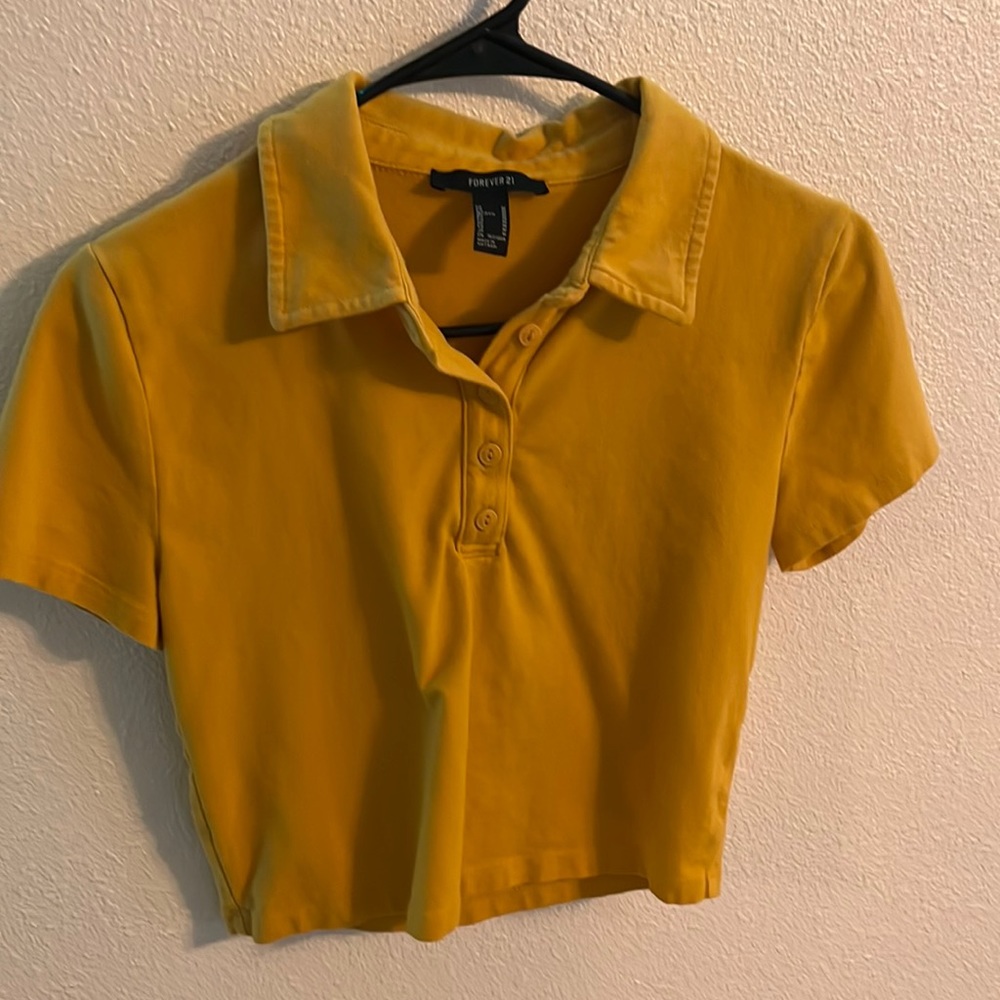 Forever 21- Yellow Collar Shirt